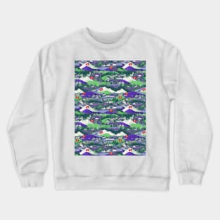 Swiss village purple Crewneck Sweatshirt